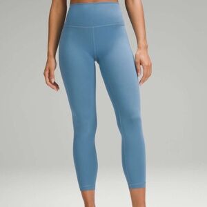 Wunder Train High-Rise Tight 25", Size 4, Utility Blue